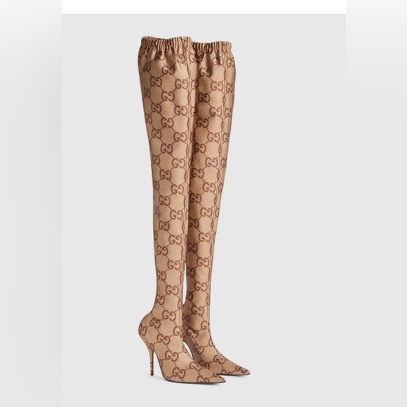 Gucci x Balenciaga The Hacker Thigh High Boots - Picture 2 of 11